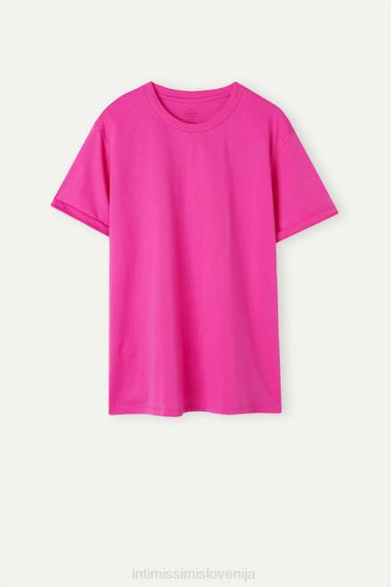 Intimissimi ženske 206j-valentinovo roza oblačila 2R8X1283 majica iz bombaža supima s kratkimi rokavi