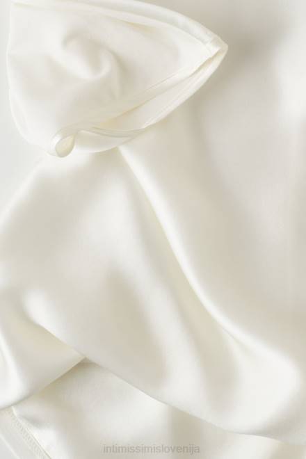 Intimissimi ženske 2127-prašno bela oblačila 2R8X1365 svila s kratkimi rokavi in ​​top iz modala