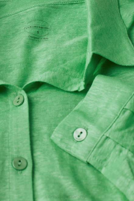 Intimissimi ženske 218j-jabolčna meta oblačila 2R8X1308 lanena srajca z dolgimi rokavi