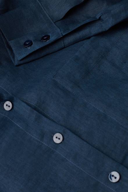 Intimissimi ženske 243j-mornarsko modra oblačila 2R8X1300 platnena srajca iz gladkega tkanja